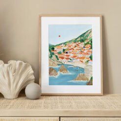 Italian Riviera Holiday Wall Decor Colorful Travel Destination Posters Pictures For Home Office