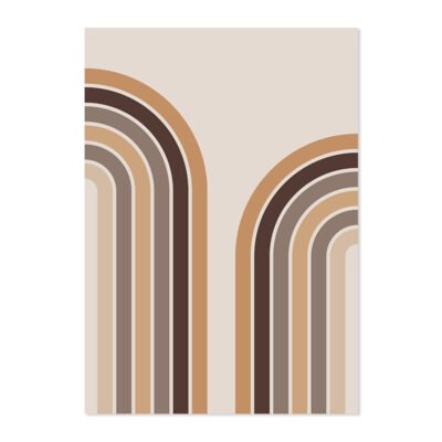 Modern Abstract Beige Terracotta Neutral Color Figure Art Gallery Wall Art Pictures For Living Room