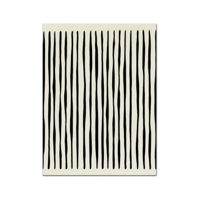 Modern Abstract Minimalist Figure Art Black & White Gallery Wall Art For Modern Home Decor